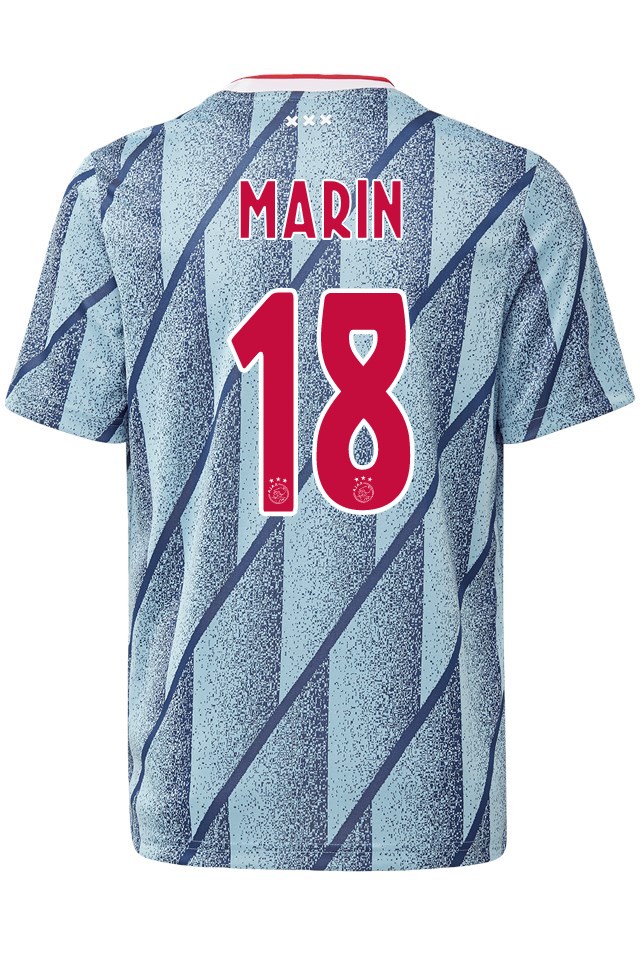 Ajax Away Kit Soccer Jersey Razvan Marin #18 2020/21